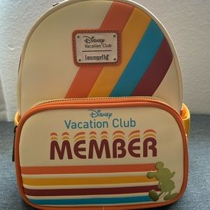 Disney Loungefly Mini Backpack DVC Member Disney Vacation Club Member New!
